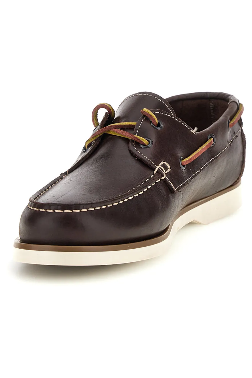 Mocassini marroni in vera pelle Pittarello Ptr 10