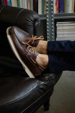 Mocassini marroni in vera pelle Pittarello Ptr 10