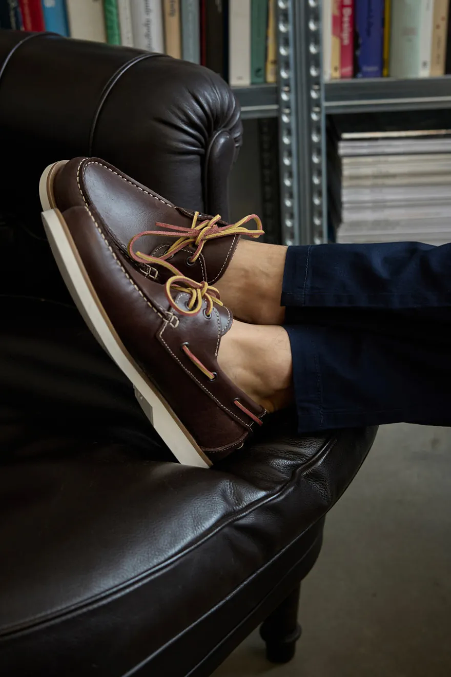 Mocassini marroni in vera pelle Pittarello Ptr 10