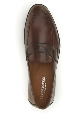 Mocassini marroni in vera pelle Pittarello 070