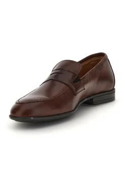 Mocassini marroni in vera pelle Pittarello 070