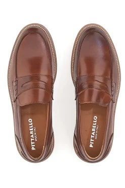 Mocassini Marroni In Vera Pelle da Uomo Pittarello 8027