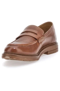 Mocassini Marroni In Vera Pelle Pittarello Active 2406