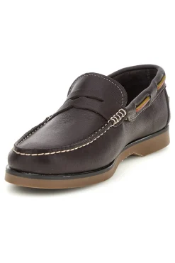 Mocassini marroni in vera pelle Pittarello Ptr 11