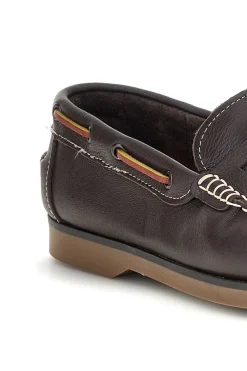 Mocassini marroni in vera pelle Pittarello Ptr 11