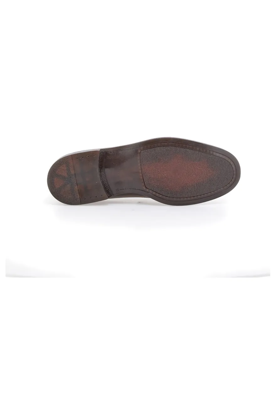 Mocassini marroni pelle made in Italy Pittarello plus 4056