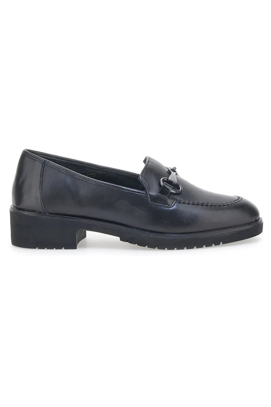 Mocassini Me & Me 15562 Nero Vera Pelle