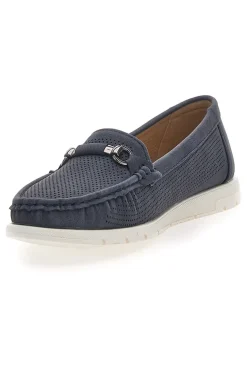 Mocassini Navy con Suola a Contrasto MIO TEMPO MINA1190