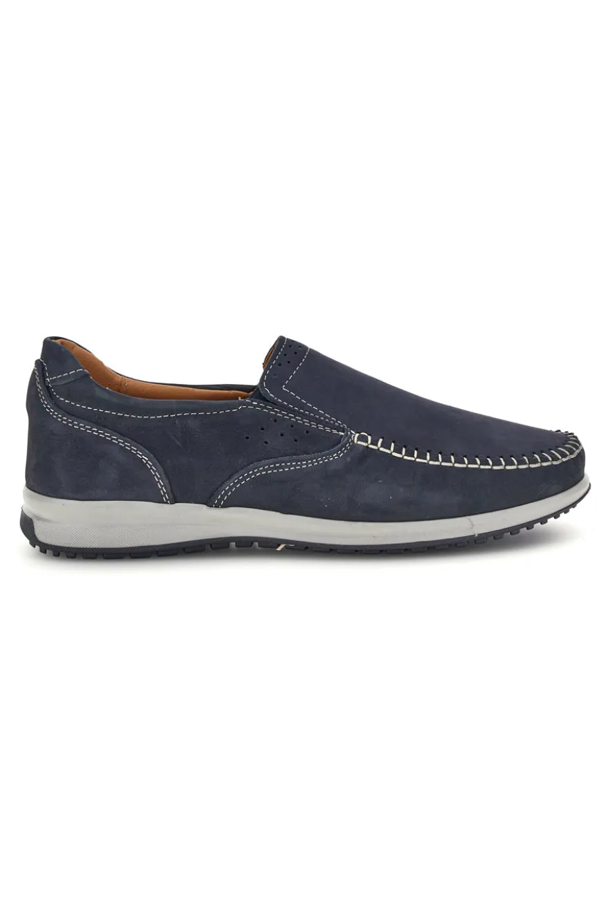 Mocassini navy in vera pelle Jerpoint 320
