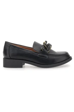 Mocassini Neri con Catena Nera e Oro Mariella Burani 50881678
