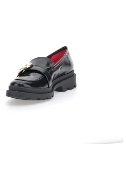 Mocassini Neri Con Dettaglio Dorato Pittarello Glam 3733FC