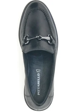 Mocassini neri con morsetto e memory foam Pittarello 15562