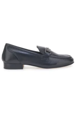Mocassini Neri con Morsetto Made in Italy in Vera Pelle PITTARELLO GLAM A600102
