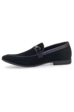 Mocassini neri con morsetto Claremorris 218014A