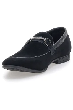 Mocassini neri con morsetto Claremorris 218014A