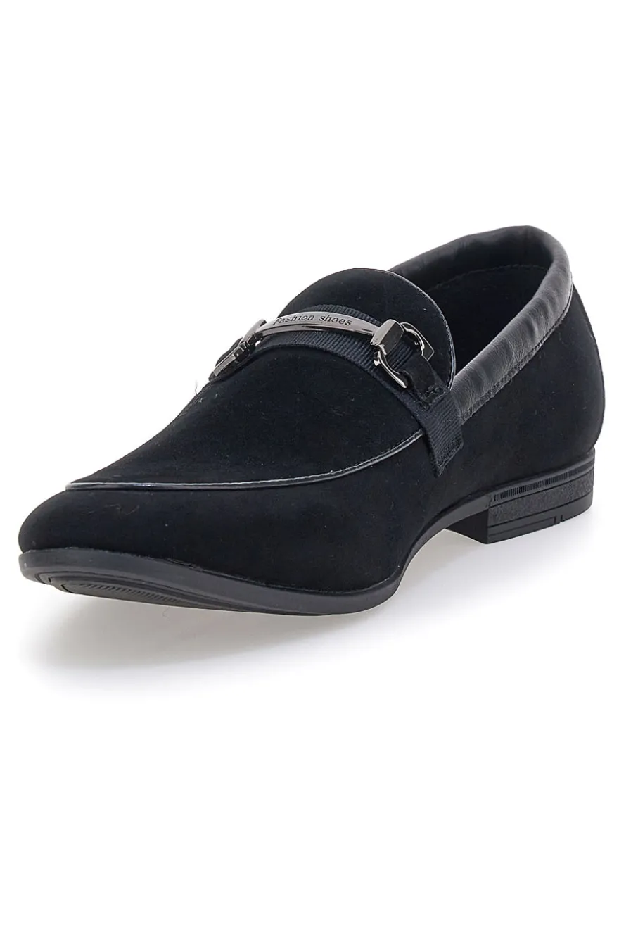 Mocassini neri con morsetto Claremorris 218014A