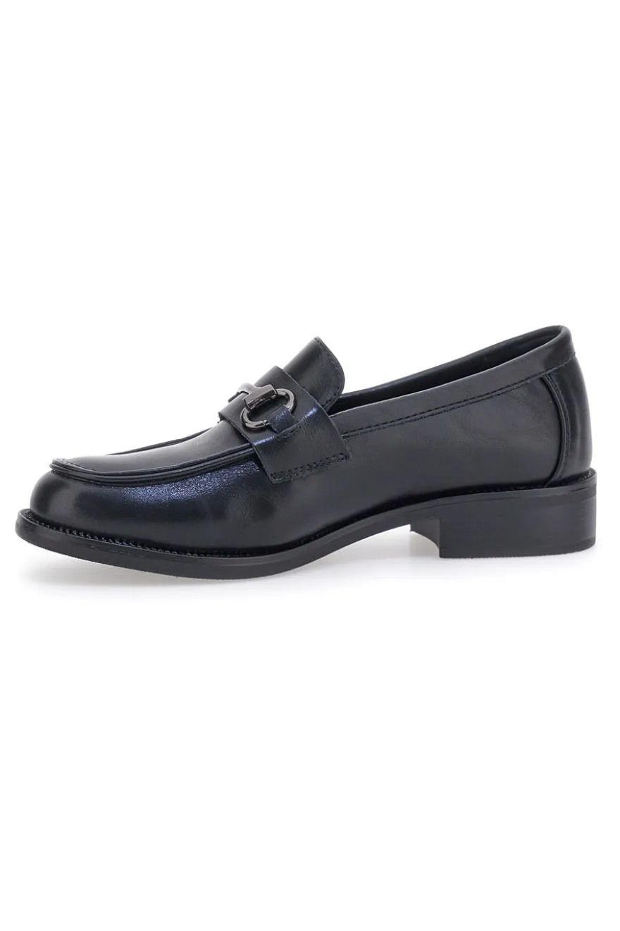 Mocassini Neri con Morsetto Le Havre Paris 2Y35562