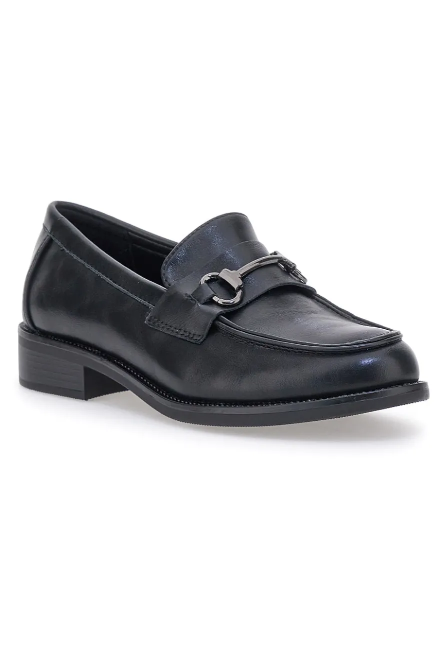 Mocassini Neri con Morsetto Le Havre Paris 2Y35562