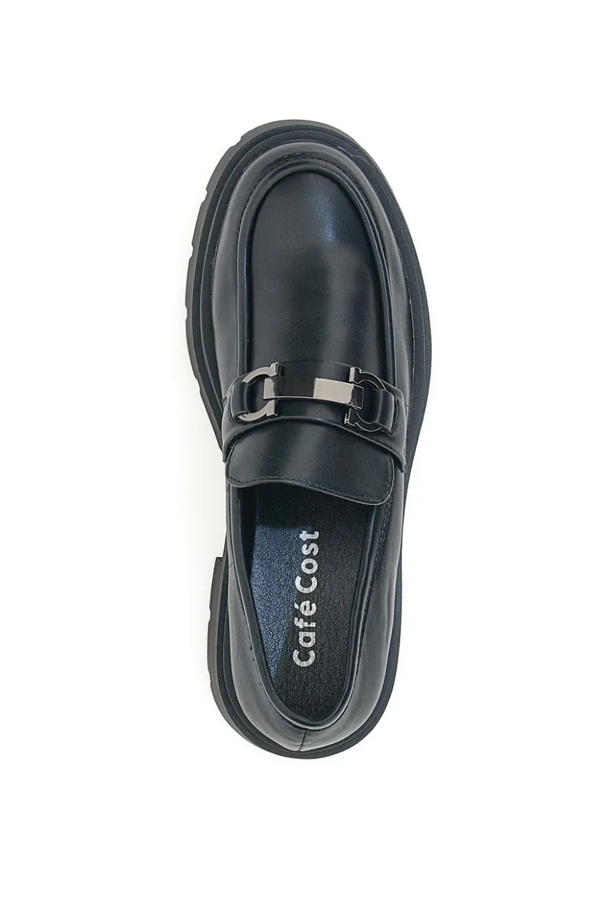 Mocassini Neri Con Platform Cafe' Cost 2102613