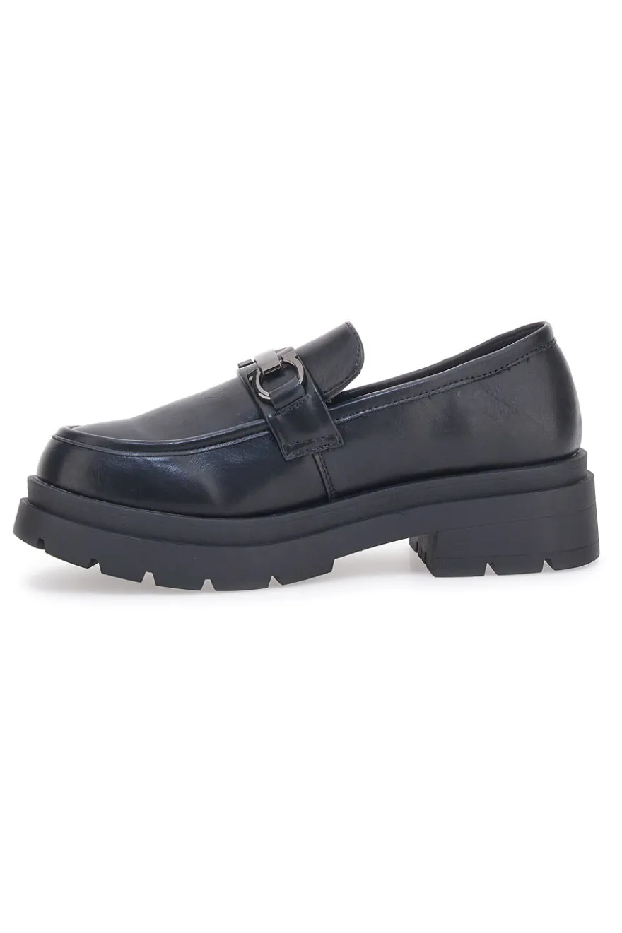 Mocassini Neri Con Platform Cafe' Cost 2102613