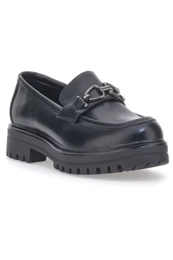Mocassini Neri Con Platform Cafe' Cost 695151