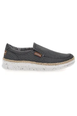 Mocassini Neri con Rafia Decorativa MAX DILLAN DAVID TWILL