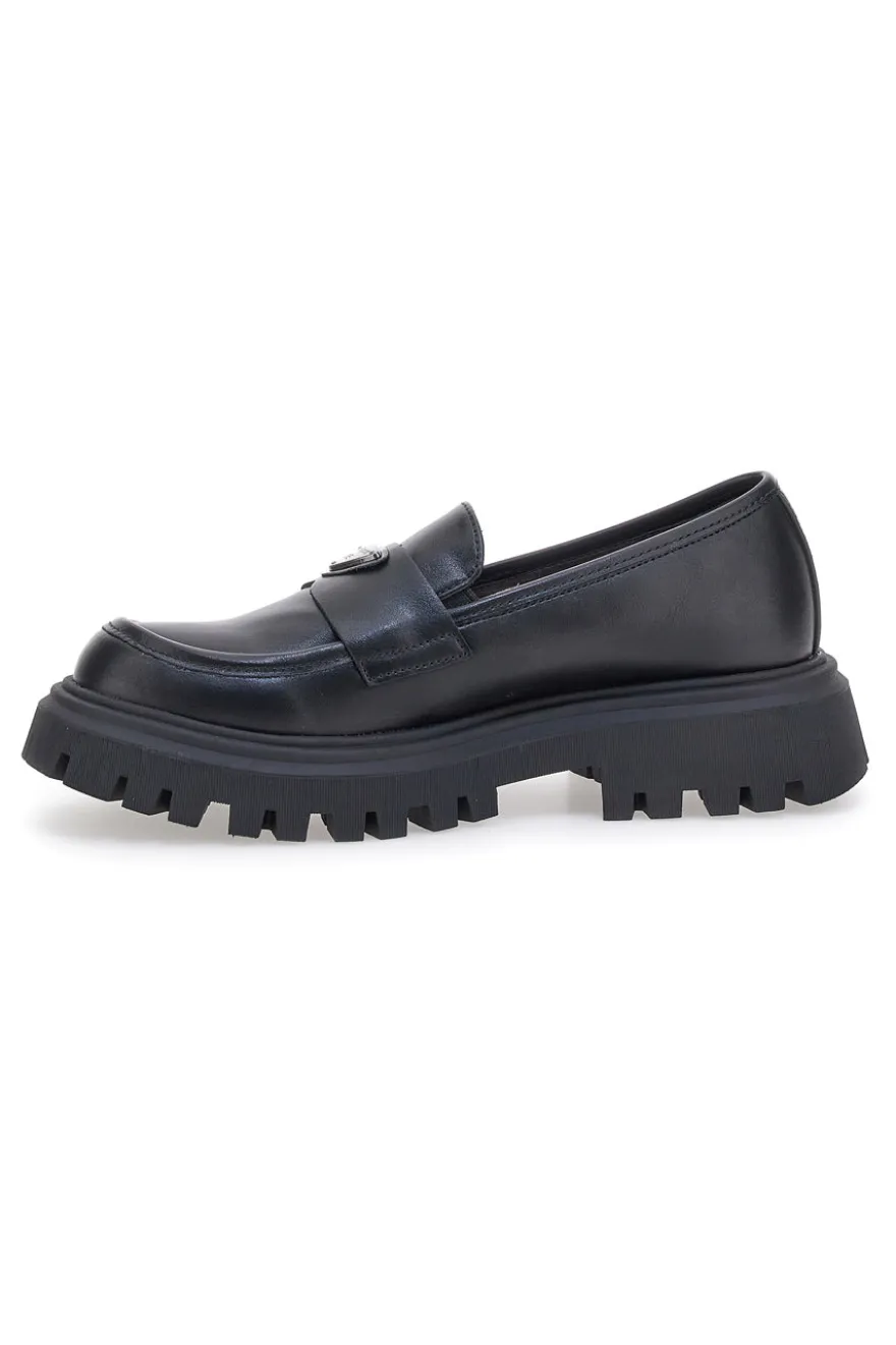Mocassini neri con suola platform LAURA BIAGIOTTI 92339277