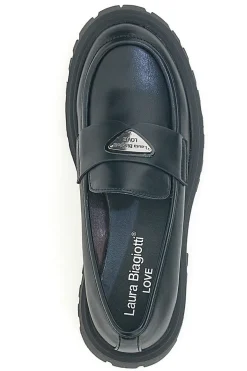 Mocassini neri con suola platform LAURA BIAGIOTTI 92339277