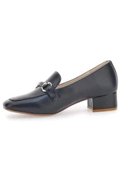 Mocassini Neri Con Tacco e Punta Quadrata Da Donna Energy 1400