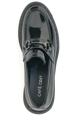 Mocassini Neri con Tacco Cafè Cost 2200115
