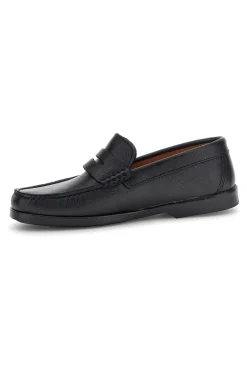 Mocassini neri in pelle design classico Jerpoint 102