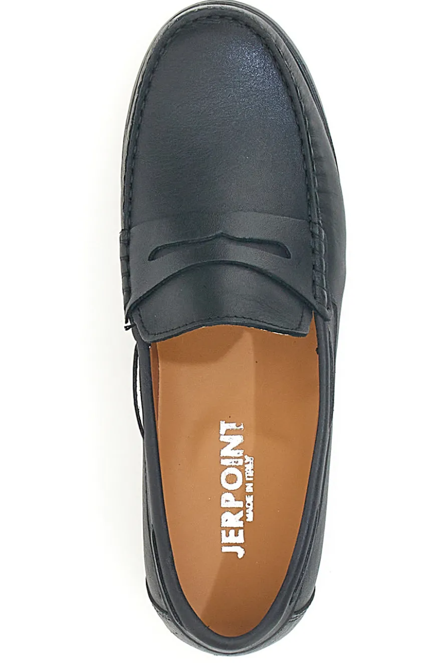 Mocassini Neri In Vera Pelle Made In Italy Jerpoint 07