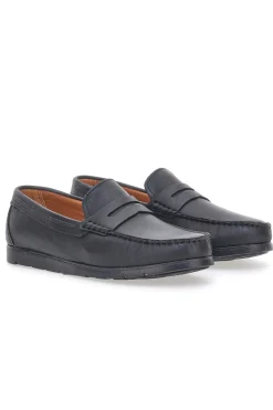 Mocassini Neri In Vera Pelle Made In Italy Jerpoint 07
