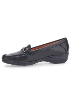 Mocassini neri in vera pelle made in Italy Pittarello Focus 8135