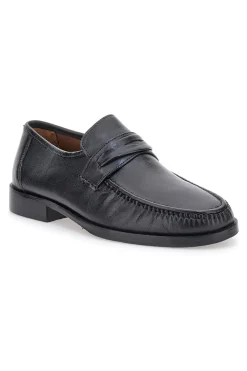 Mocassini Neri In Vera Pelle Claremorris 567