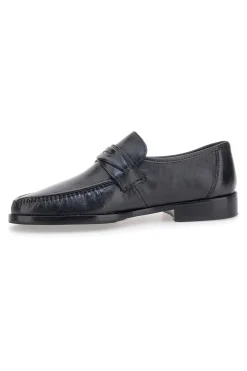 Mocassini Neri In Vera Pelle Claremorris 567