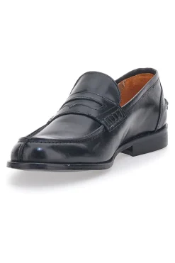 Mocassini Neri In Vera Pelle Made in Italy Pittarello 401