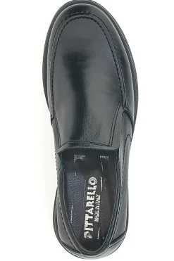 Mocassini Neri In Vera Pelle Made In Italy Pittarello 21300