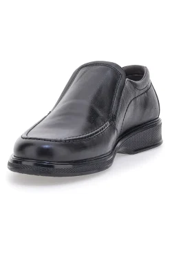 Mocassini Neri In Vera Pelle Made In Italy Pittarello 21300