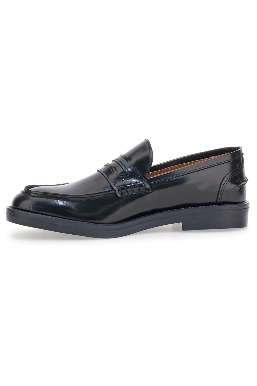 Mocassini Neri in Vera Pelle Pittarello 3252
