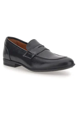 Mocassini neri in vera pelle Pittarello 070