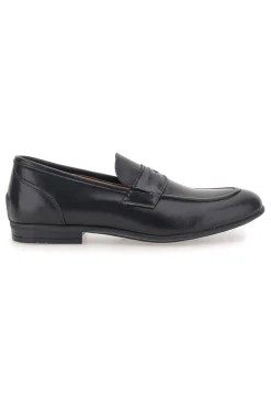 Mocassini neri in vera pelle Pittarello 070