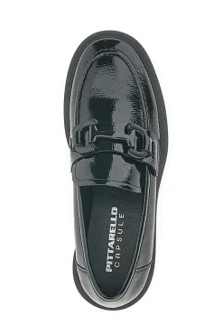Mocassini neri in vernice PITTARELLO CAPSULE 24175001