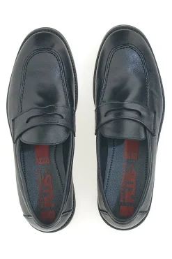 Mocassini neri pelle made in italy Pittarello plus 4056