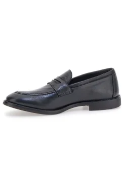Mocassini neri pelle made in italy Pittarello plus 4056
