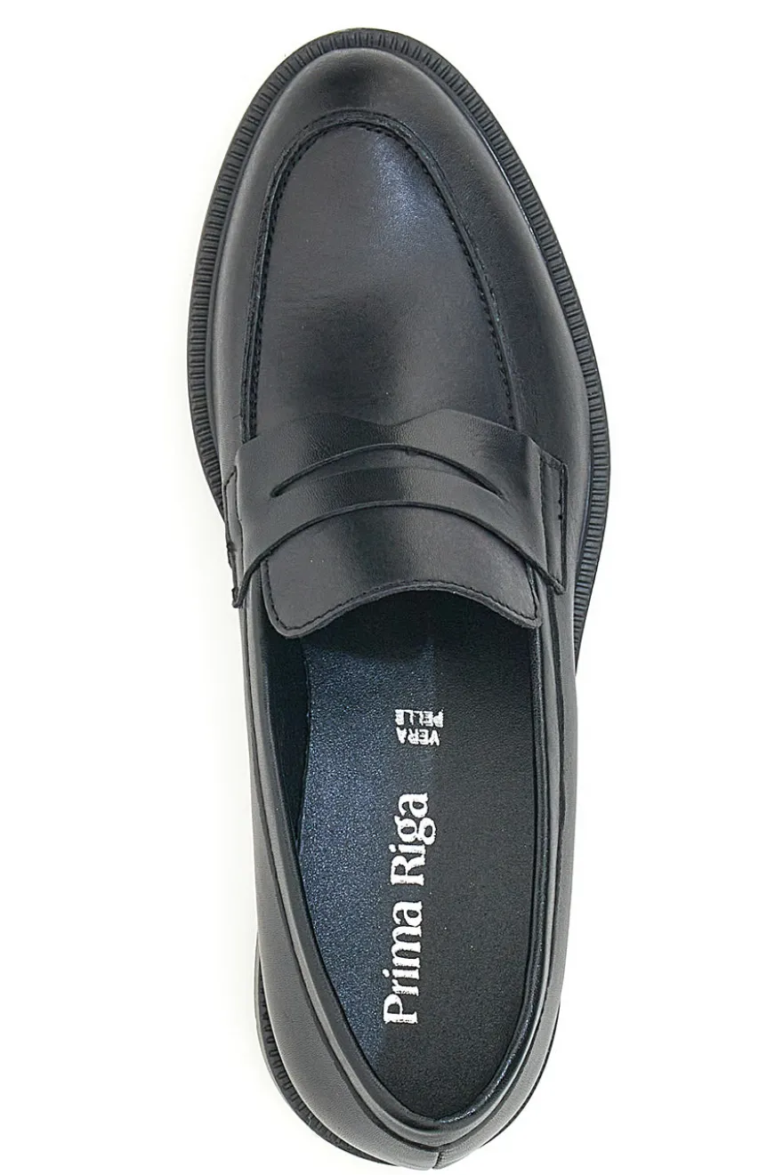 Mocassini Neri Prima Riga 823060