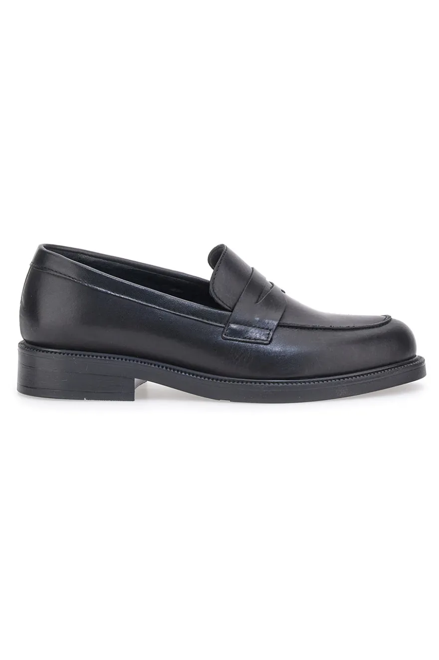 Mocassini Neri Prima Riga 823060