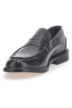 Mocassini Neri Realizzati Artigianalmente in Italia Pittarello Plus PT624