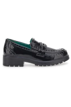 Mocassini neri Vegan effetto lucido ECO BIO J528246