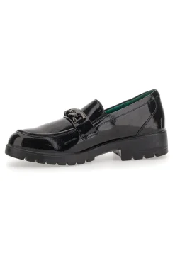Mocassini neri Vegan effetto lucido ECO BIO J52322B6